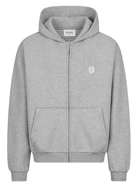 欧美跨境2025秋冬季新款高街男女款宽松休闲连帽拉链卫衣hoodie