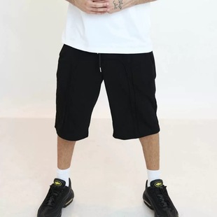 欧美风跨境弹力绑绳卫裤 高街嘻哈说唱街头穿搭y2k 男女休闲短裤