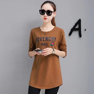 修身 韩版 长袖 T恤运动POLO衫 青年少女 春秋季 休闲上衣今年爆款 新款