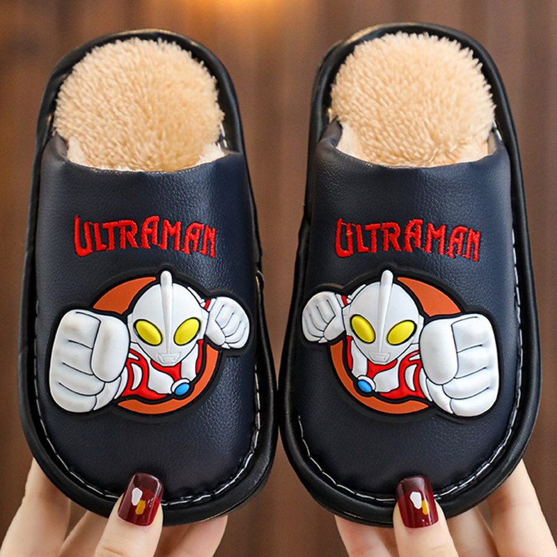 奥特曼儿童棉拖鞋卡通