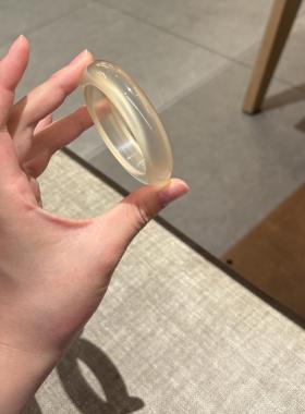 高冰种香槟金玉镯轻盈显白女款