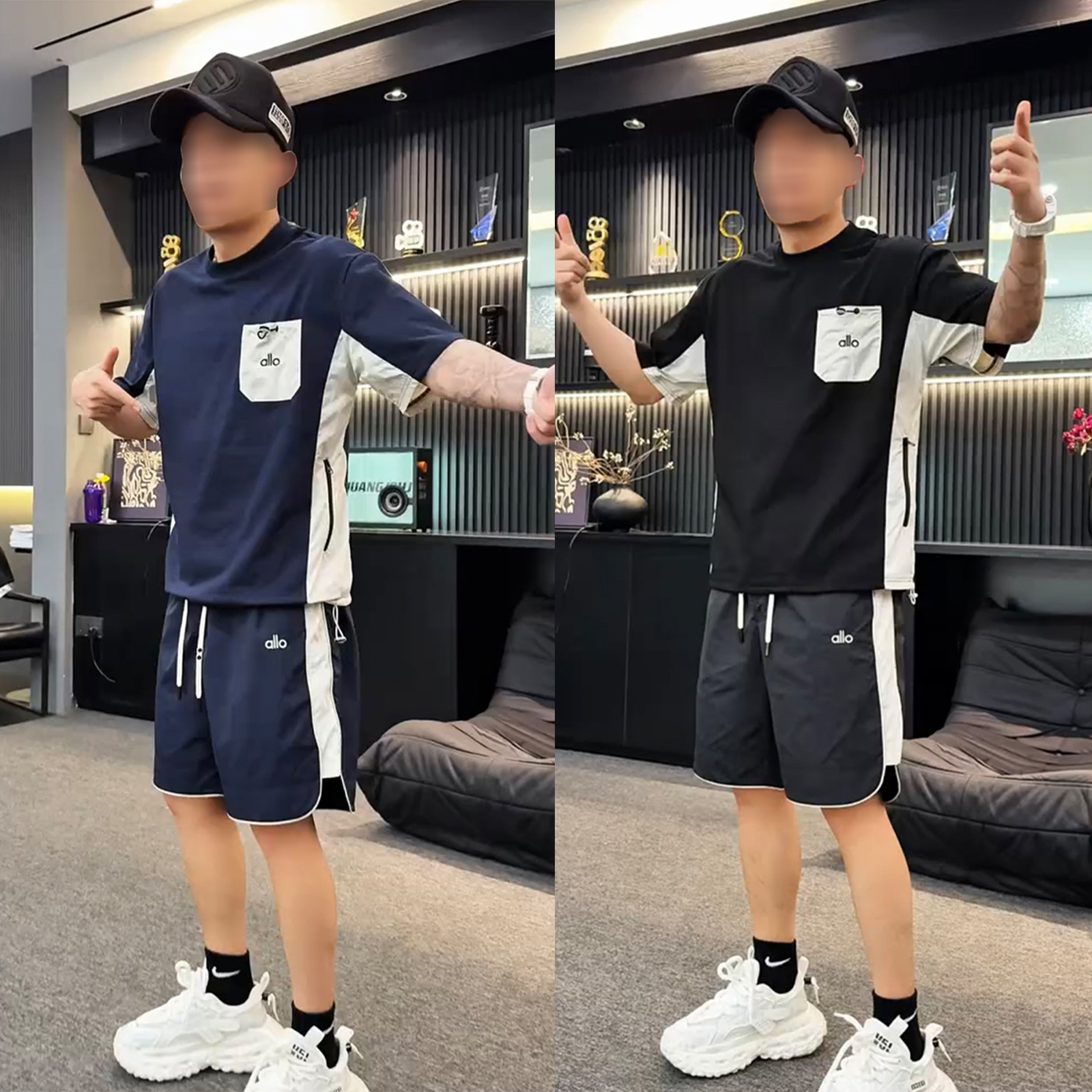 ZPK速干透气短袖短裤两件套