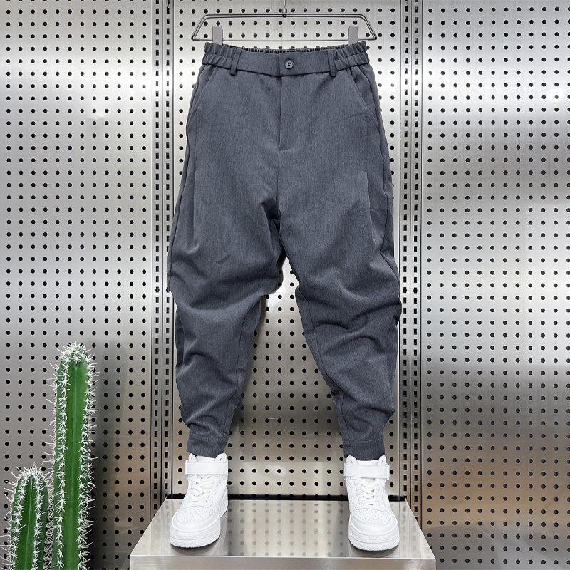 秋冬新款西裤男士配马丁靴的裤子男哈伦裤魔术贴束脚痞帅休闲裤男,男装,休闲裤,淘宝优惠券,粉丝福利购,淘宝优惠卷