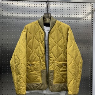 潮牌简约百搭棒球领保暖外套 痞帅风拼接棉服男士 2025秋冬款 时尚