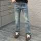 复古磨白修身 时尚 牛仔裤 美式 男士 2025秋冬铅笔九分裤 痞帅小直脚裤