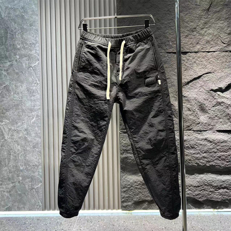 加绒加厚束脚工装长裤男士2024秋冬新款保暖防寒休闲裤宽松哈伦裤,男装,休闲裤,淘宝优惠券,粉丝福利购,淘宝优惠卷