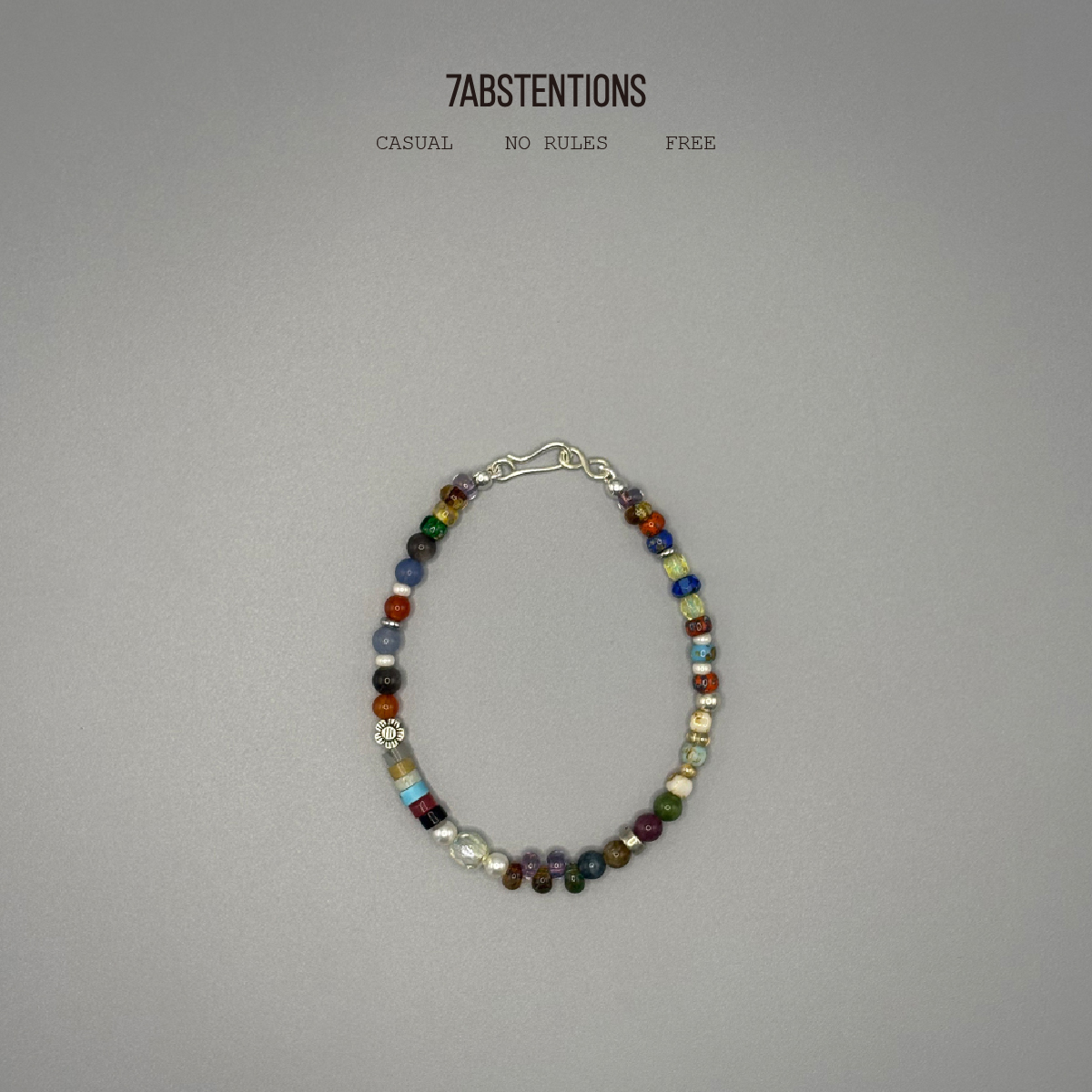 7ABSTENTIONS七彩五瓣中性手串