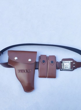 演出道具手枪套儿童成人54/64/77/92式枪套八路军红军手枪库腰套