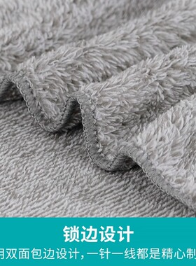 朵颜三卫 清洁用品吸水灰色洗碗巾百洁布竹炭抹布多规格