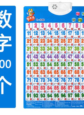 儿童有声挂图小孩宝宝早教认知看图识字认字语音发声识物拼音数字