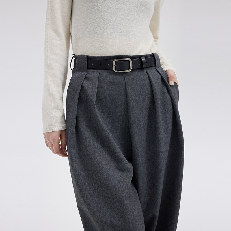 BLANKLABEL头层牛皮针扣凹腰带