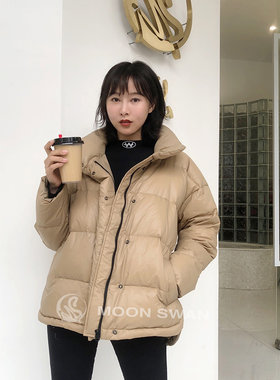 横店月娥2019女款短款潮羽绒服