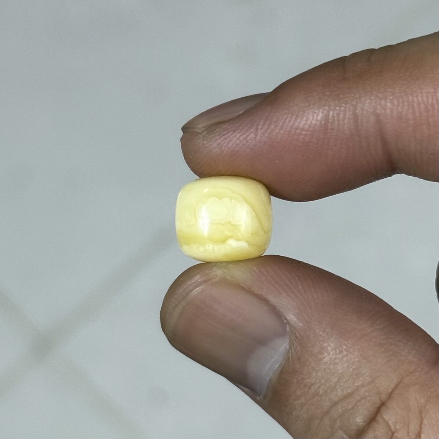 虎皮千层雪一线天瓷白花拉丝蜜蜡老型单珠11*10高庄全品无暇