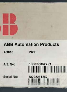 议价AO810，3BSE008522R1ABB模块，开封。咨询