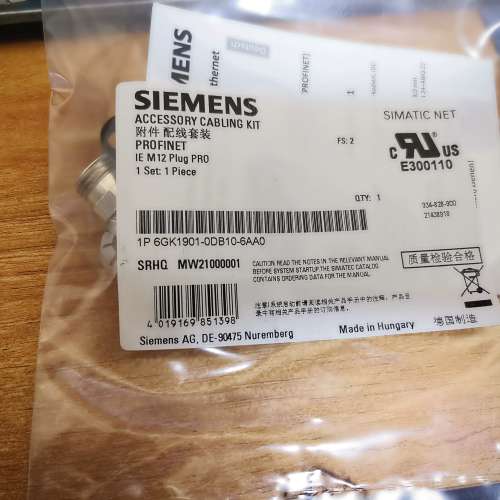 议价6GK1901-0DB10-6AA0M12插头PR咨询