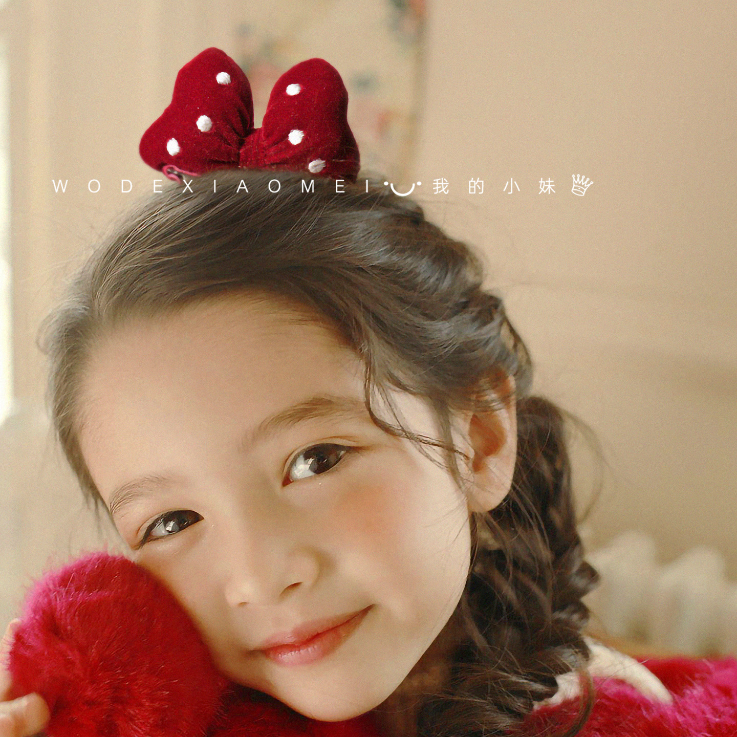 卡通女童蝴蝶结可爱超萌立体发夹