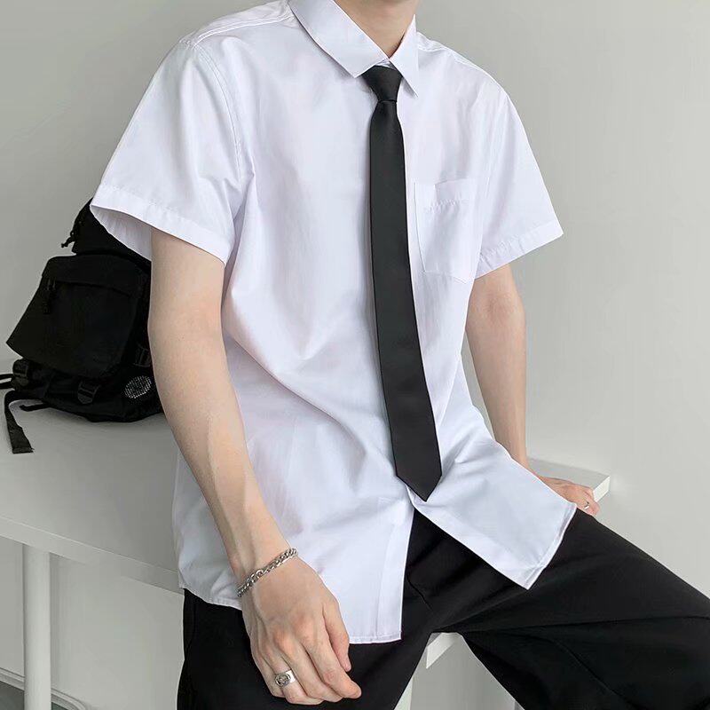 dk衬衫制服全套学生领带短袖宽松图片