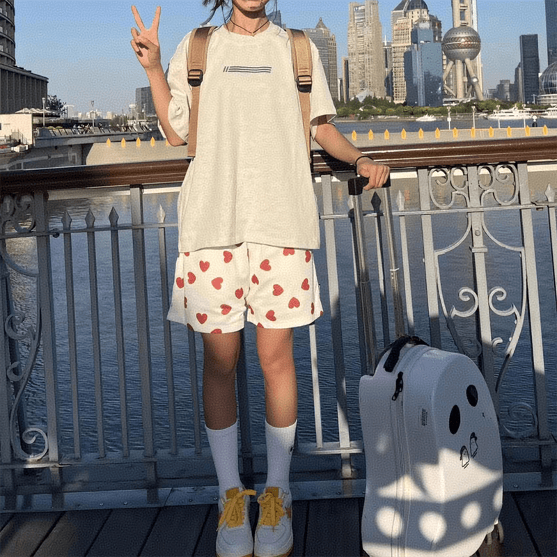 美式网眼速干短裤男夏季薄款男女小短裤宽松休闲篮球运动三四分裤