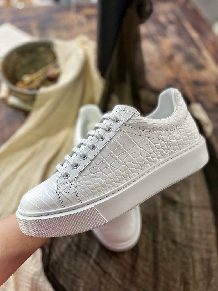 XL底鳄鱼皮小白鞋男士真皮板鞋肚皮休闲鞋男士真皮小白鞋休闲运动,流行男鞋,休闲板鞋,淘宝优惠券,粉丝福利购,淘宝优惠卷