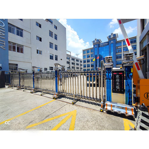 304不锈钢大门学校工厂别墅推拉平移自动折叠铝合金电动伸缩门