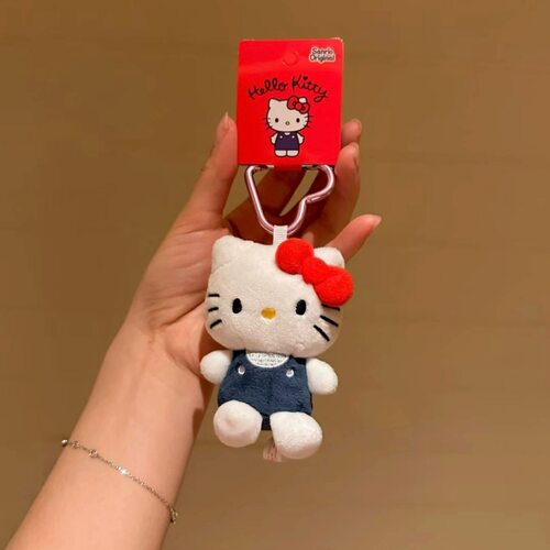 日本爱心扣hellokitty凯蒂猫哈喽公仔钥匙扣挂件挂饰礼物包包毛绒