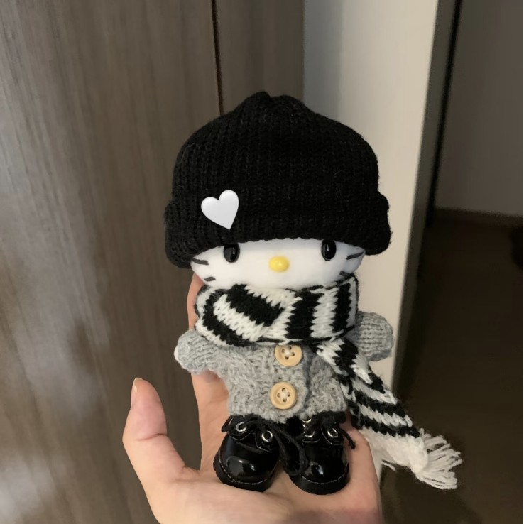 日本可爱冬日围巾kitty猫
