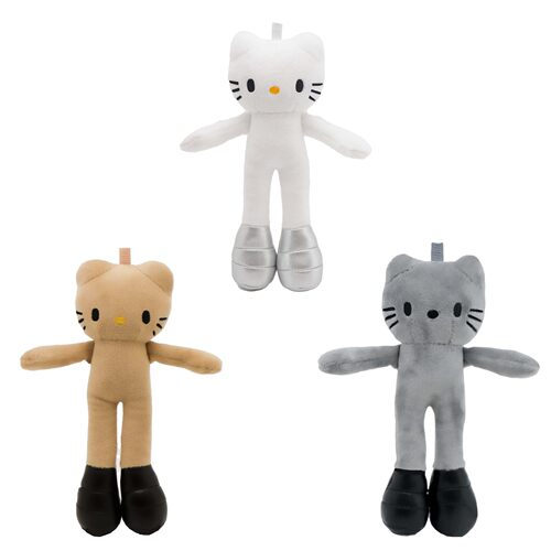 日本自制高定大小姐长腿hellokitty猫裸娃DIY毛绒玩偶包包挂件挂