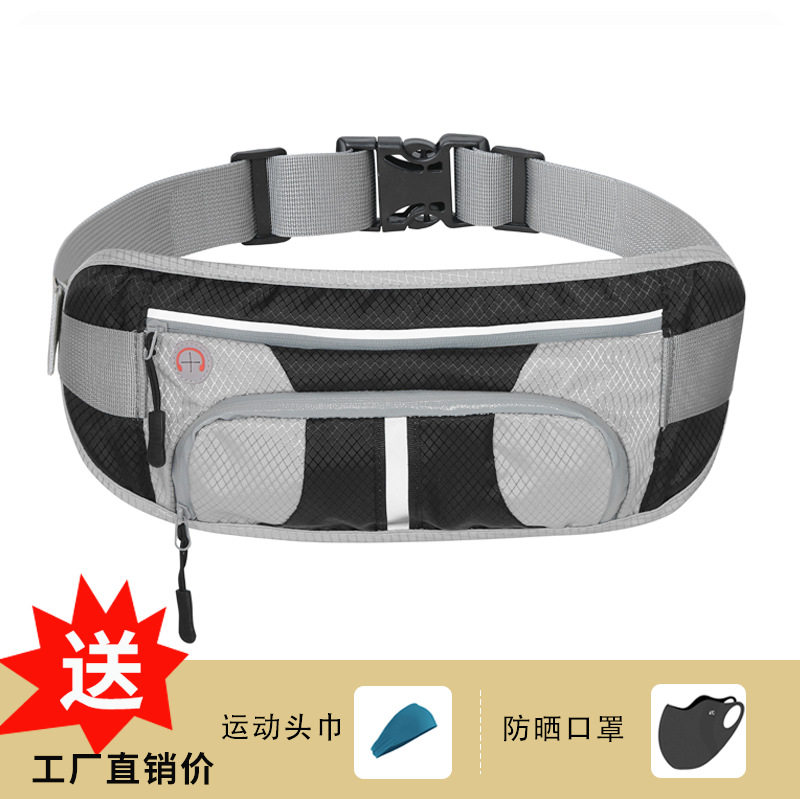 跨境多功能跑步运动腰包户外健身尼龙手机登山骑行防水便携斜挎
