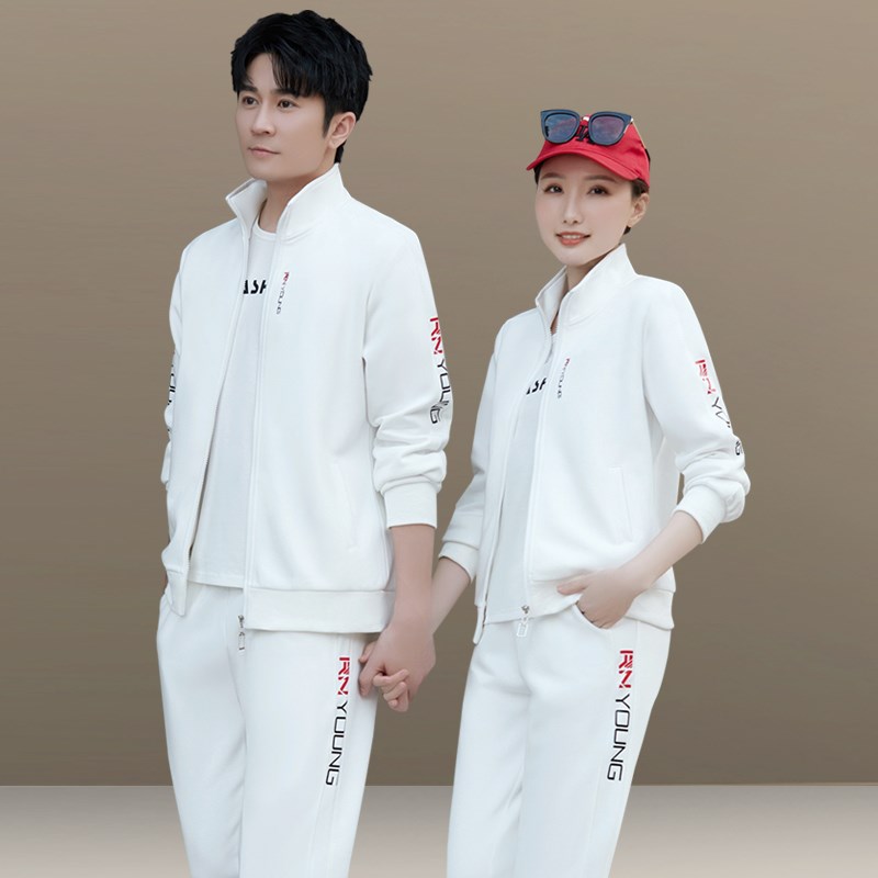 361休闲运动套装男士2025春秋新款情侣运动服女士休闲健身三件套