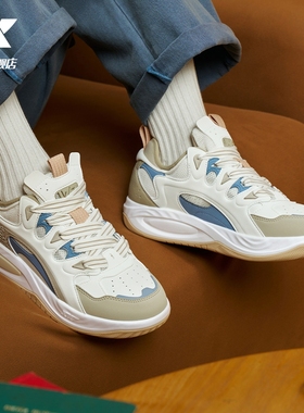 范丞丞同款丨特步男鞋驭桀PLUS板鞋2025新款冬季运动鞋百搭休闲鞋