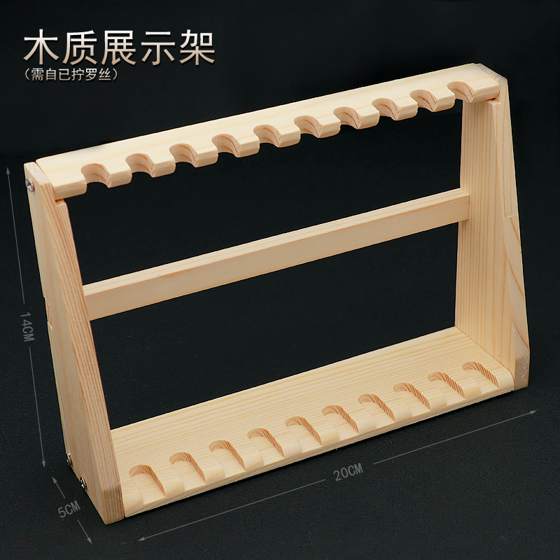 木质武器展示刀架刀剑长枪微缩模型古剑立式展示架