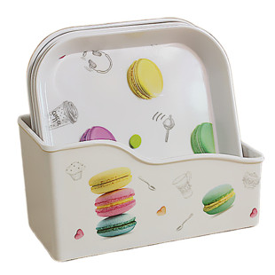 餐桌吐骨头的碟家用骨碟鱼刺残渣盘塑料水干果平盘零食点心小盘子