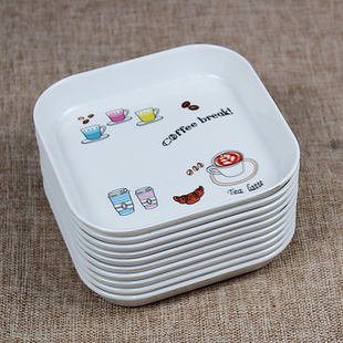 家用吐骨头碟餐桌鱼刺骨碟残渣放垃圾盘子密胺坚果零食水果拼盘