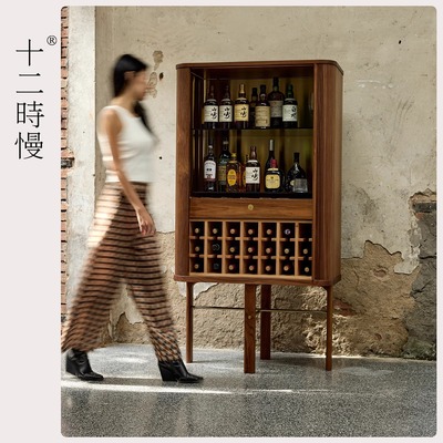 十二时慢酒柜推拉卷帘门
