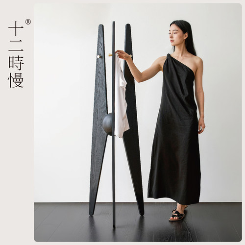 十二时慢星球衣架实木玄关