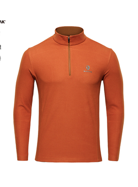 BLACKYAK/布来亚克24冬新款男士户外休闲保暖长袖半拉T恤WVM627