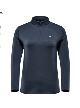 BLACKYAK/布来亚克 新款户外徒步女款常规长袖半拉T恤SVW244