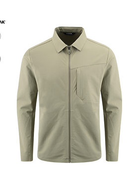 BLACKYAK/布来亚克2025秋新款男士衬衫领磨毛休闲夹克FYM623