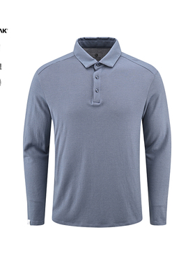 BLACKYAK/布来亚克2025秋新款保暖舒适柔软男长袖POLO T恤FYM413