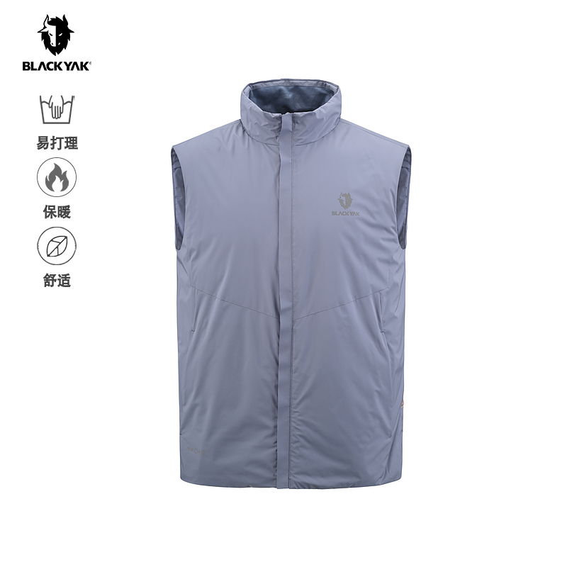 BLACKYAK/布来亚克2025冬新款男金标P棉加热防水马甲WYM507