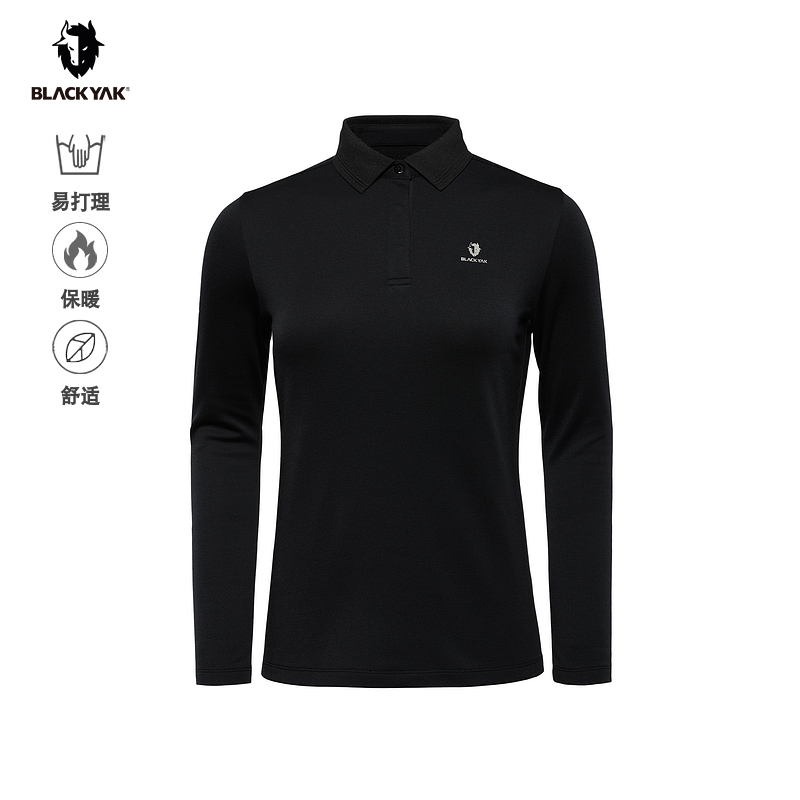 BLACKYAK/布来亚克 女士春秋新款舒适修身保暖长袖POLOT恤FVW634