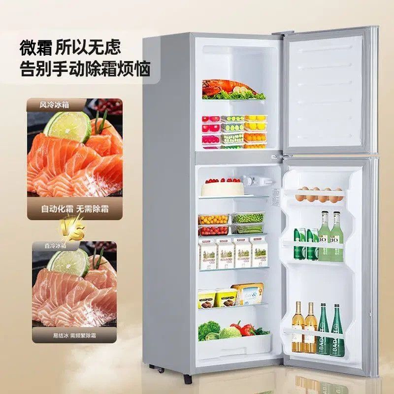 YZR冰箱家用小型宿舍学生陪读冷藏冷冻商用大容量节能保鲜柜图片