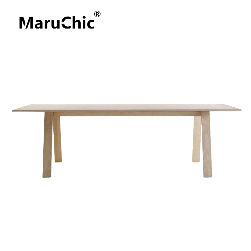 MaruChic意式极简长方形实木餐桌