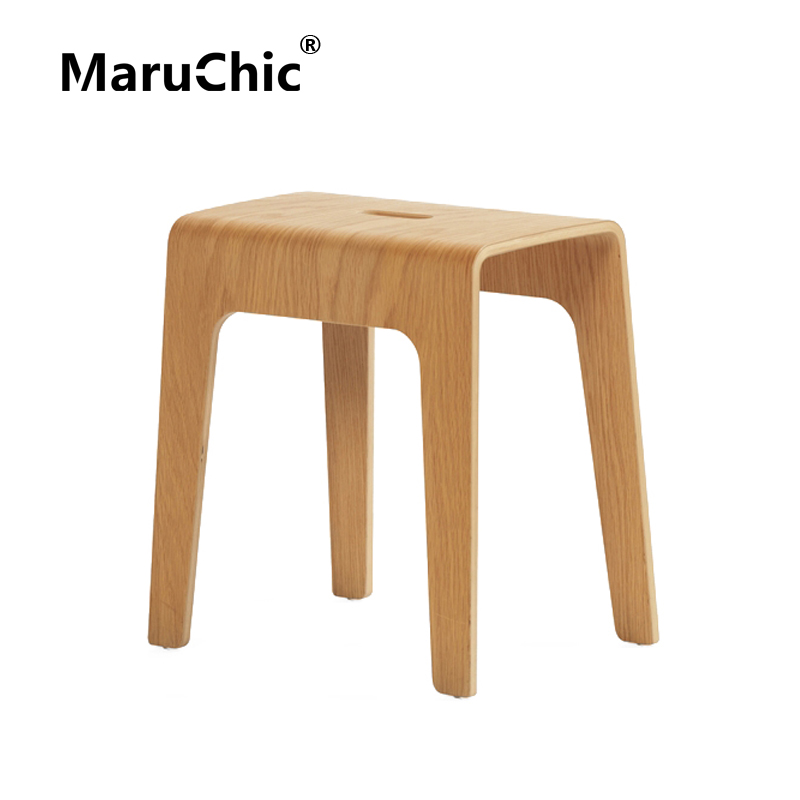 MaruChic创意设计师家具bimbo北欧现代实木休闲简约矮凳