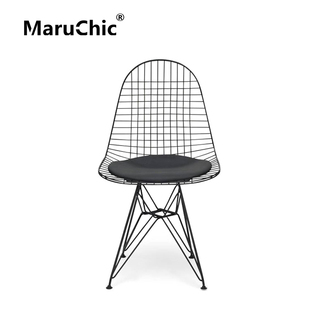 MaruChic经典设计师家具eames wire chair伊姆斯钢丝椅金属餐椅