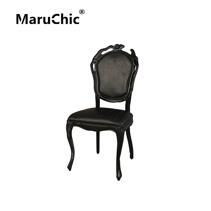 创意设计师家具smoke dining chair经典艺术真皮休闲烟餐