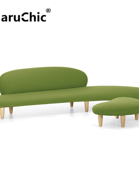 MaruChic创意设计师家具freeform sofa鹅卵石沙发弧形布艺沙发