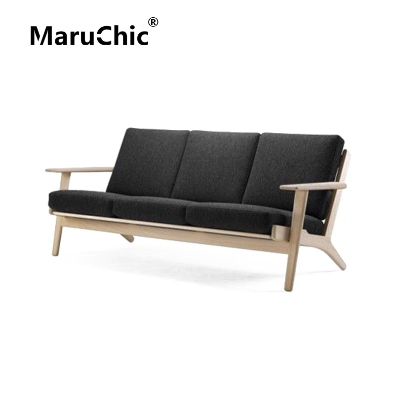 MaruChic北欧实木设计师家具GE290 3-seater chair三座布艺沙发