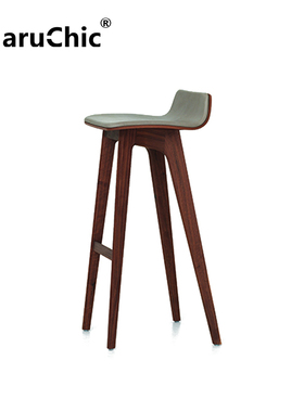 MaruChic北欧实木设计师现代高脚morph barstool变形吧凳休闲凳