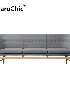 MaruChic北欧实木设计师家具mayor sofa市长沙发进口布艺沙发